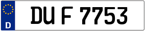 Truck License Plate
